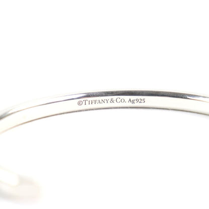 Tiffany & Co Makers' Narrow Ag925 Logo Engraved Bangle Silver Weight 16.06g