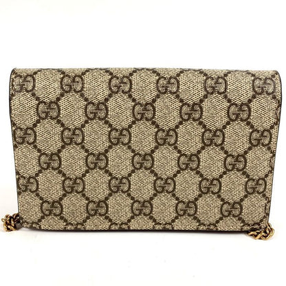 Gucci Shoulder Bag GG Cherry Cacrambo Rhinestone Logo 481291 GG Supreme Canvas