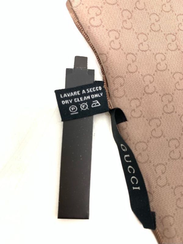 Guccigg Monogram Logo Scarf Silk