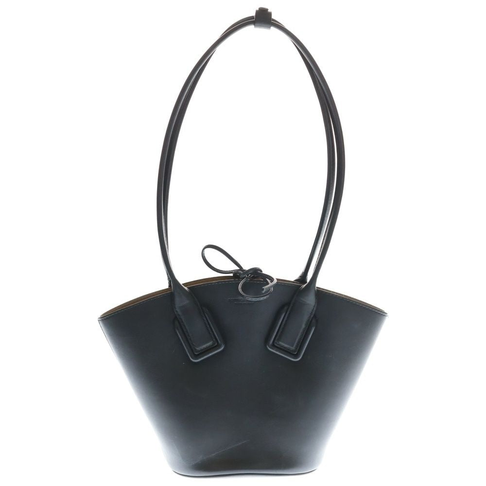 Bottega Veneta Basket Small Leather Handbag Black