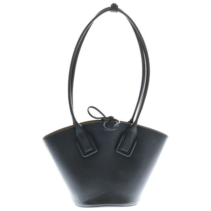 Bottega Veneta Basket Small Leather Handbag Black