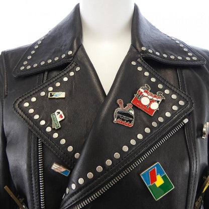 Saint Laurent Leather Jacket Black 36 — view 5