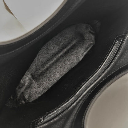 Celine Macadam Pattern Handbag Leather Dark Brown — view 12