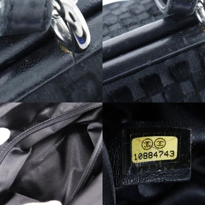 Chanel Chain Shoulder Coco Mark Clasp 2WAY A33096 Velour Black Ladies Shoulder