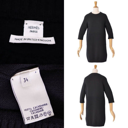 Hermes Dress Knit 3/4 Sleeve Cashmere Top les — view 7