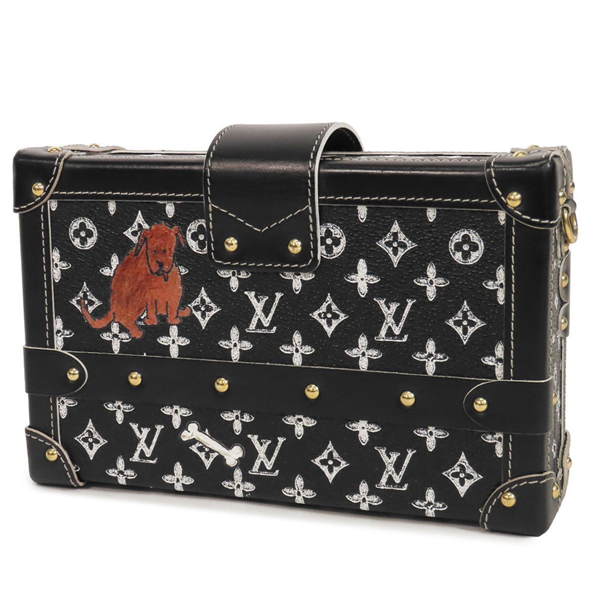Louis Vuitton Cat Gram Petit Marl Black Transformed Monogram Shoulder Bag — view 2
