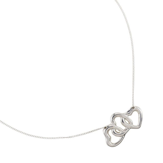 Tiffany & Co Triple Heart 925 Silver Ladies 3.9g Necklace