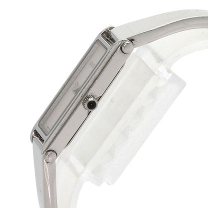 Gucci 1500l Square Face Bangle Watch SS Ladies