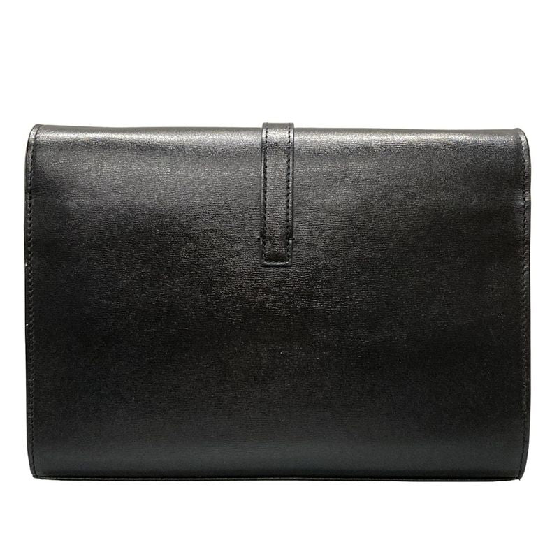 Saint Laurent Paris Wallet - 554763 Black Gold And Ivory Chain Shoulder Bag