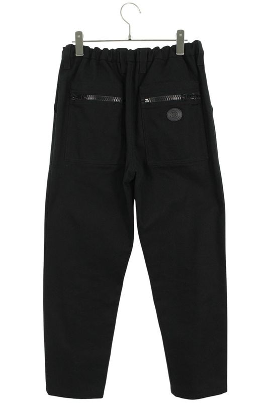 Gucci 701328 Xdbzm Front Double Zip Design Canvas Long Pants Women 40