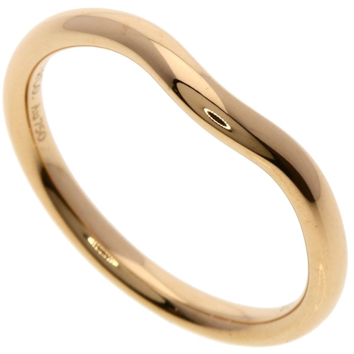 Tiffany & Co T Cube Band Ring 18k Pink Gold