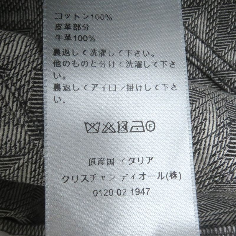 DIOR Homme 313d004b329x Cotton Cowhide CD Diamond Logo Allover Button Fly