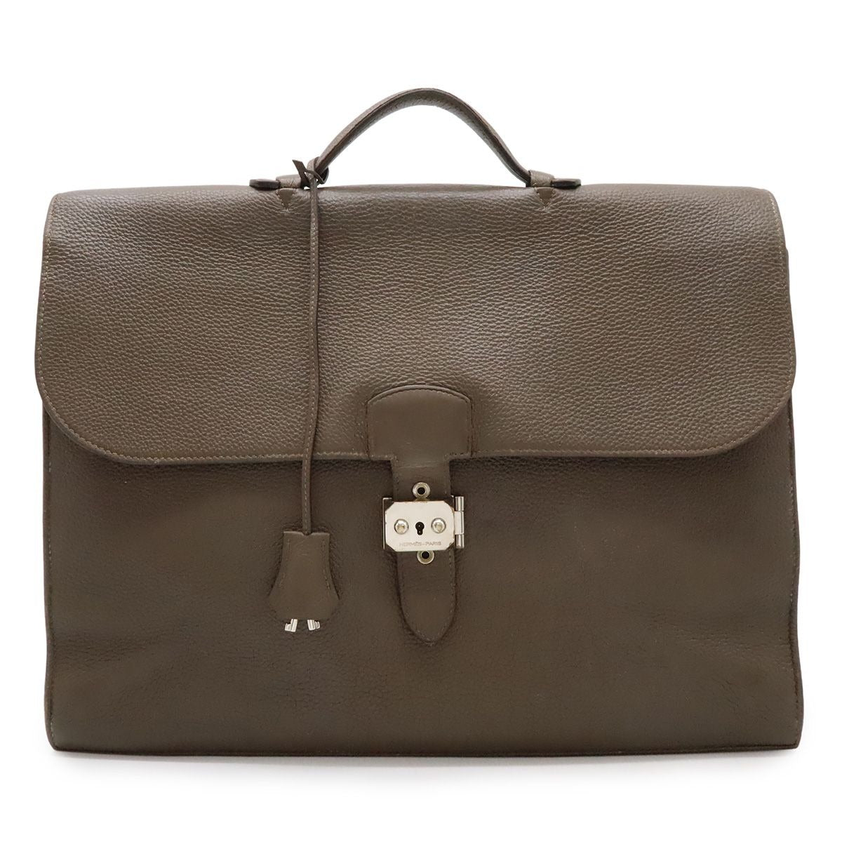 Hermes Sac a Depeches 41 Business Bree Fauxsu Document Purse Togo Leather