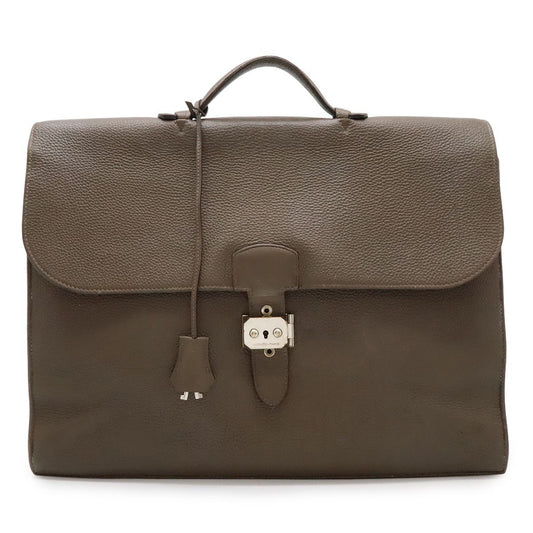 Hermes Sac a Depeches 41 Business Bree Fauxsu Document Purse Togo Leather