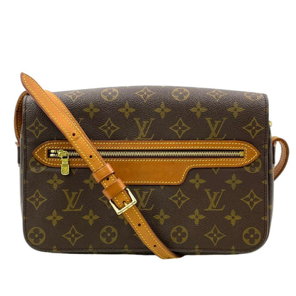Louis Vuitton Saint Germain 28 Monogram Leather Brown Shoulder Bag Gold