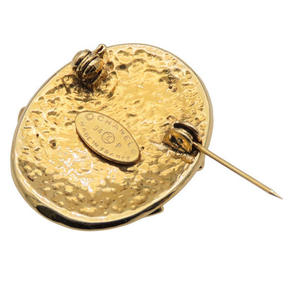 Chanel 94P Brooch Gold Metal CC Logo Costume — view 3