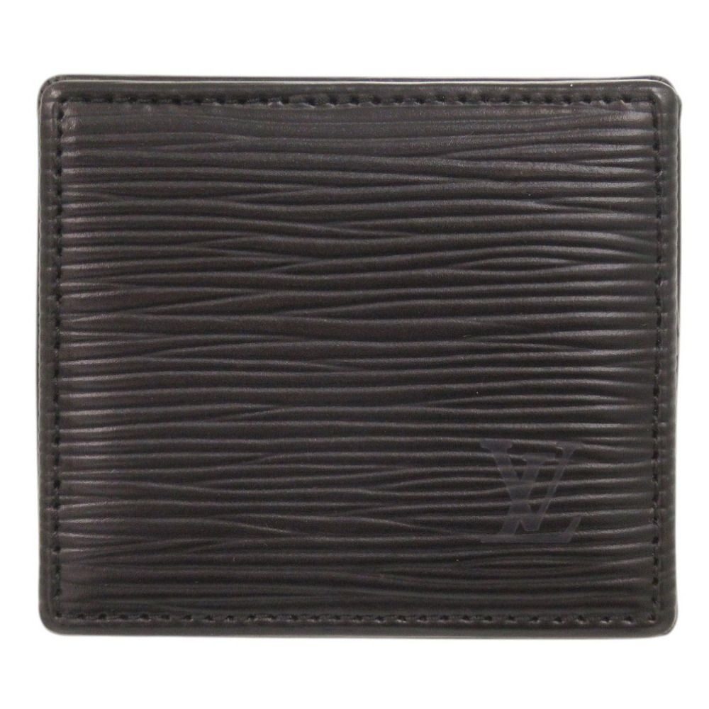 Louis Vuitton Porte-Monnaie Boite Epi Black Coin Case Wallet