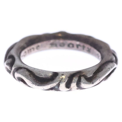 Chrome Hearts Scrl Band Scroll Silver Ring
