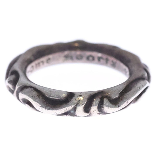 Chrome Hearts Scrl Band Scroll Silver Ring
