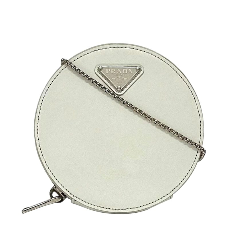 Prada Chain Shoulder Bag White 1 Na003