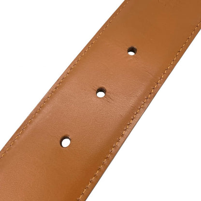 Bvlgari Leather Brown Belt Gold — view 8