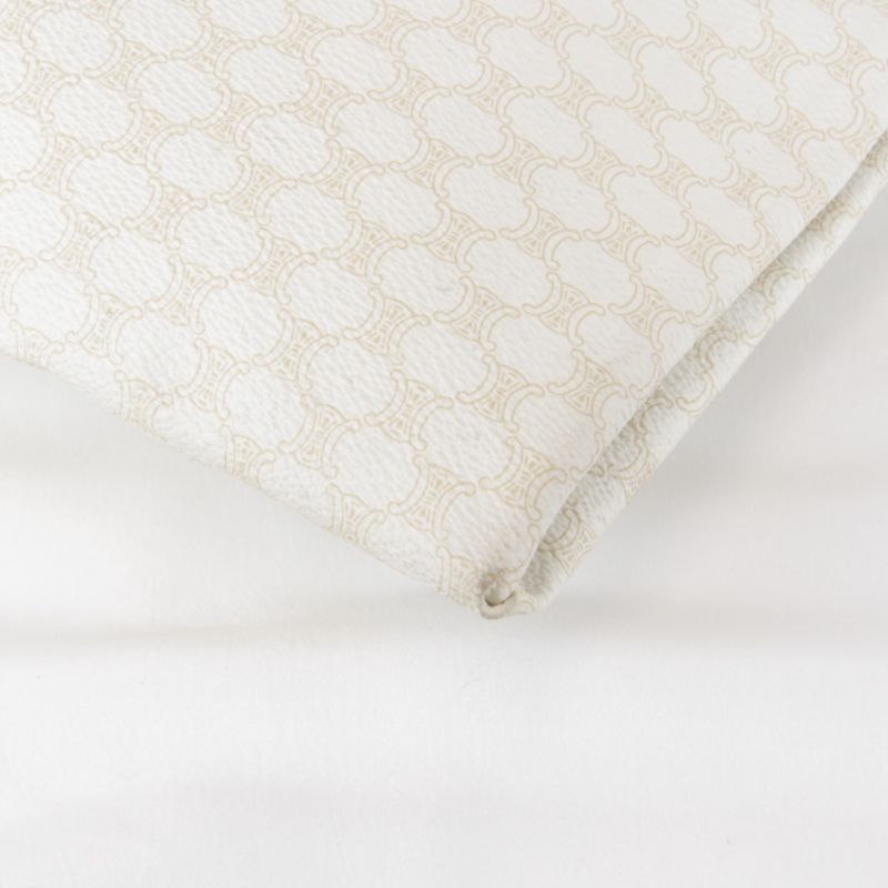 Celine Macadam Pattern Tote Bag Canvas Ladies White Blazon Engraved Logo