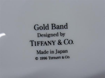 Tiffany & Co Tiffany & Co Gold Band Pair Plate Tableware Ceramic