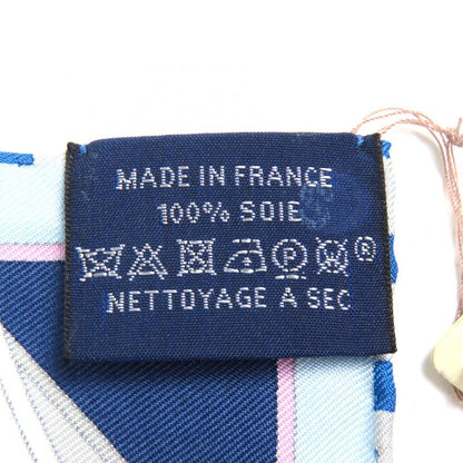 Hermes Springs 100% Silk Carré 45 Scarf Blue Navy Color Made In France Women's