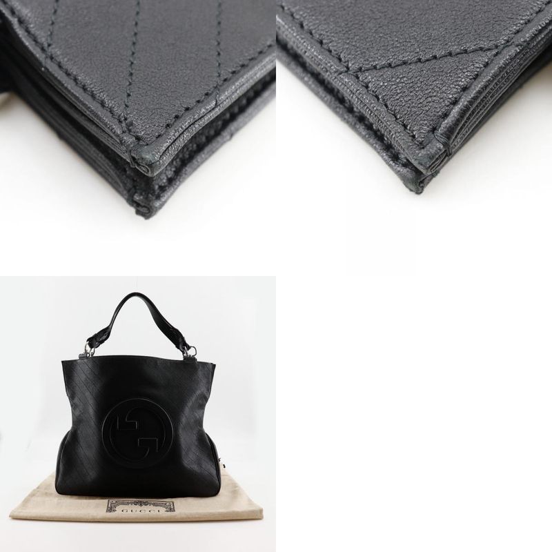 Gucci GG Blondi 751516 Calf Black Women's Tote Bag