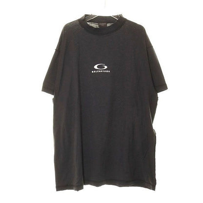 Balenciaga Loop Sports Icon Inside Out T-Shirt Black 1 Out Front Logo Embroidery