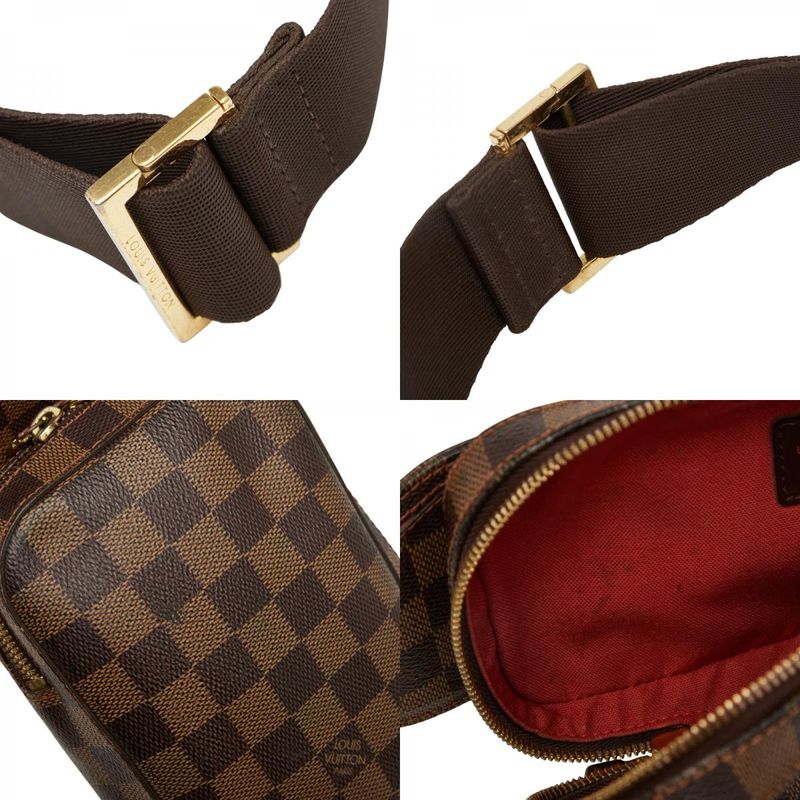 Louis Vuitton Damier Geronimos Shoulder Bag Body Bag N51994 Brown PVC Leather