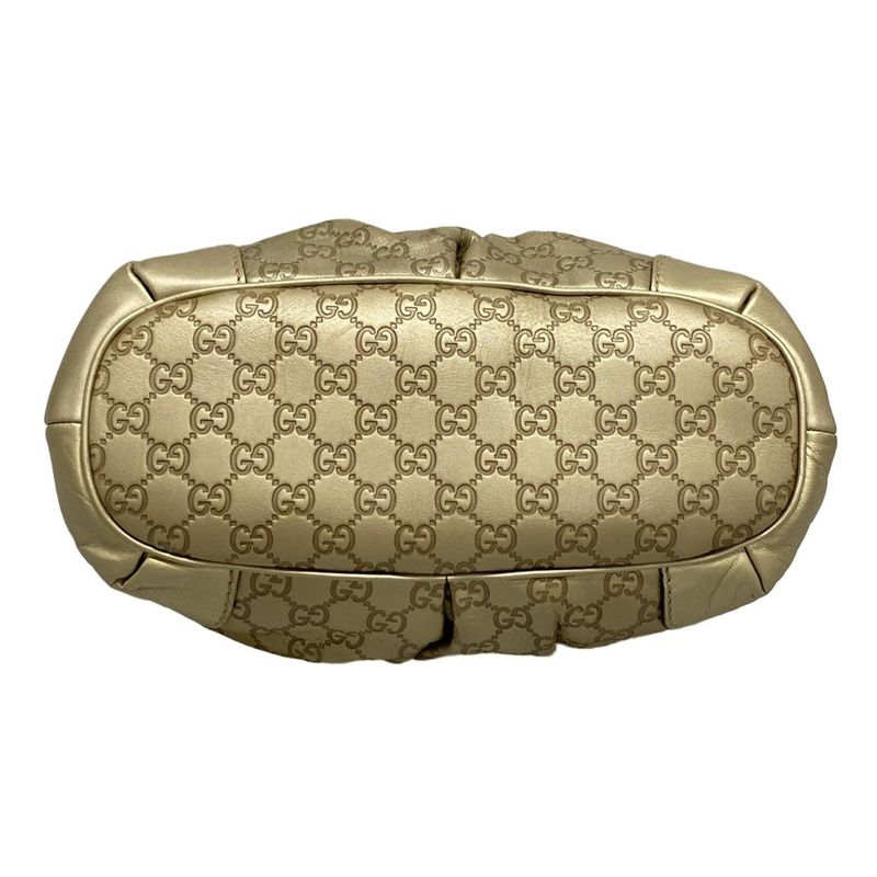 Gucci Handbag Sookie Stripe Line 247902 Gold Leather