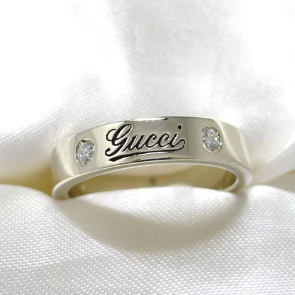 Gucci Icon Print Diamond Ring 18k White Gold List