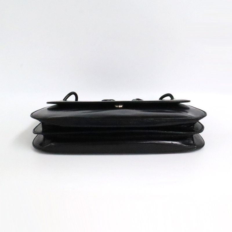 Prada Plachain Shoulder- B6380 Black Nappa Swing Leather Ladies Bag