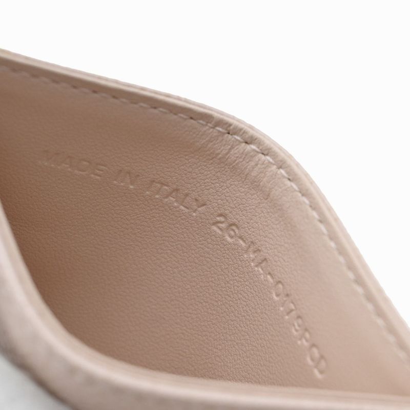 Christian DIOR Card Case Pink Leather Cannage 62ka738