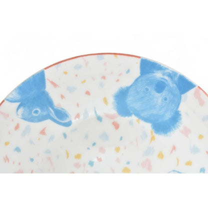 Hermes Dessert Plate Baby Tableware Passepasse Animal Print Pink Multi — view 3