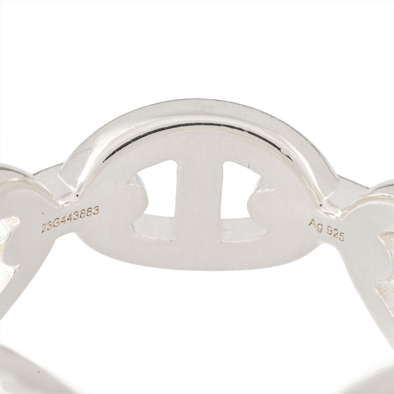 Hermes Chaîne D'ancre Ring #51 Sv925 59g Silver