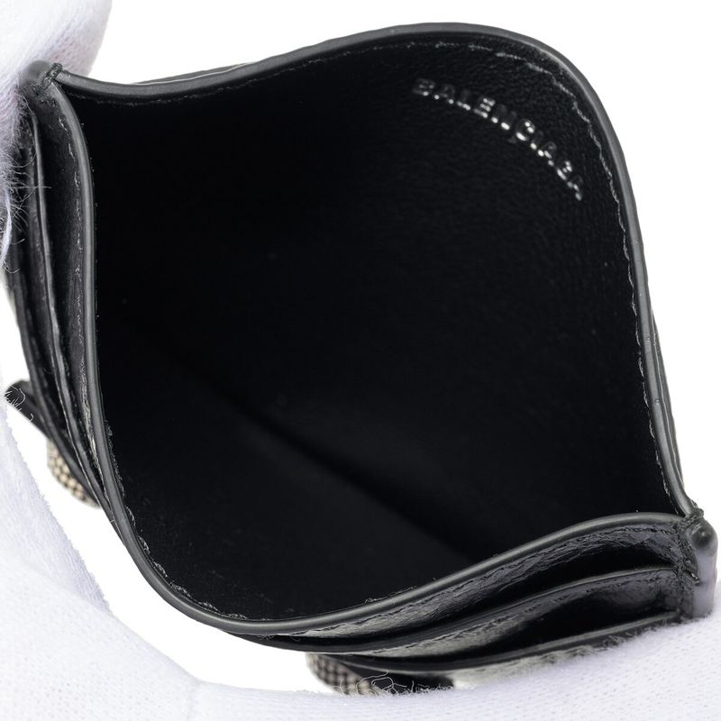 Balenciaga Card Case Le Cagole Black
