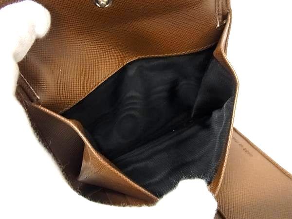 Prada M170a Saffiano Leather Trifold Wallet Coin Purse Coin Purse