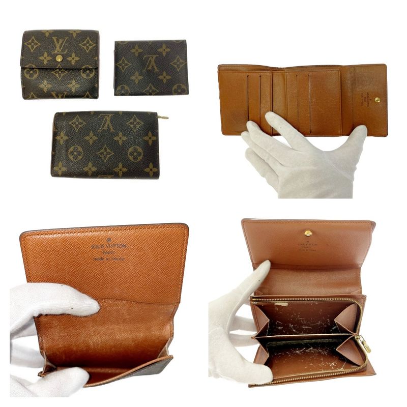 Louis Vuitton Monogram PVC Wallet Set of 5 Brown 411882 Trifold Wallets