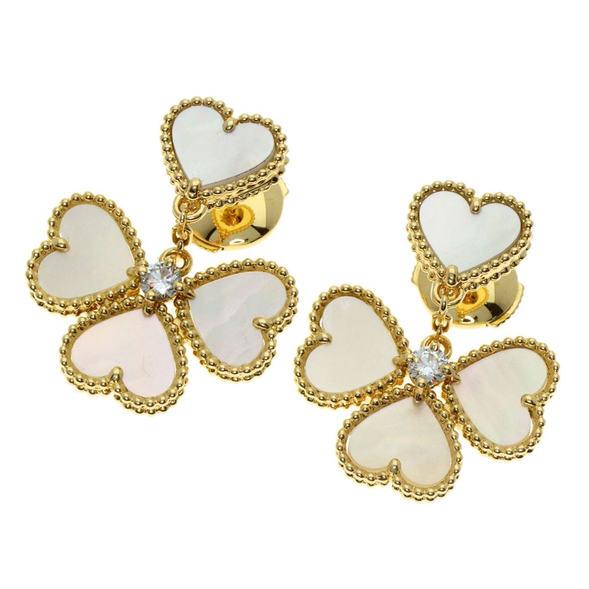Van Cleef & Arpels Sweet Alhambra Fiyage Diamond Earrings