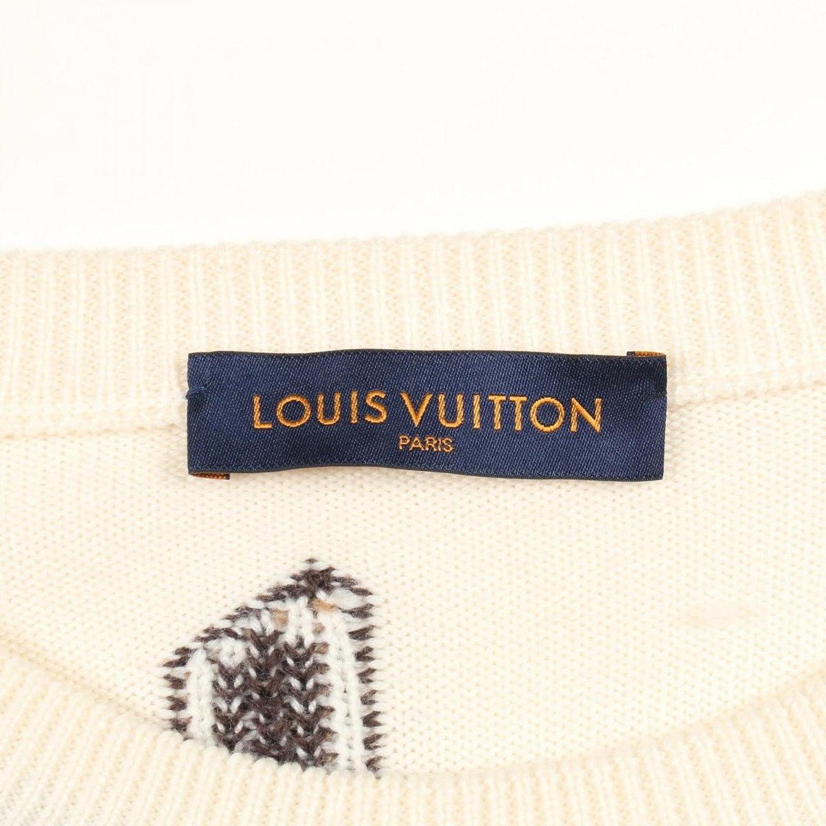 Louis Vuitton Knit Nba Letter Zll Wool Sweater White Multicolor — view 3