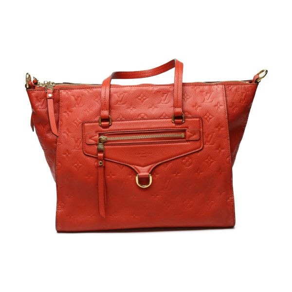 Louis Vuitton Empreinte Bastille MM Monogram Tote Bag Red