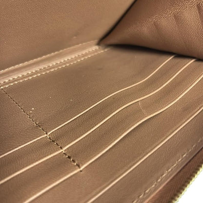 Celine Long Wallet - Brown And Black Round Zipper Leather