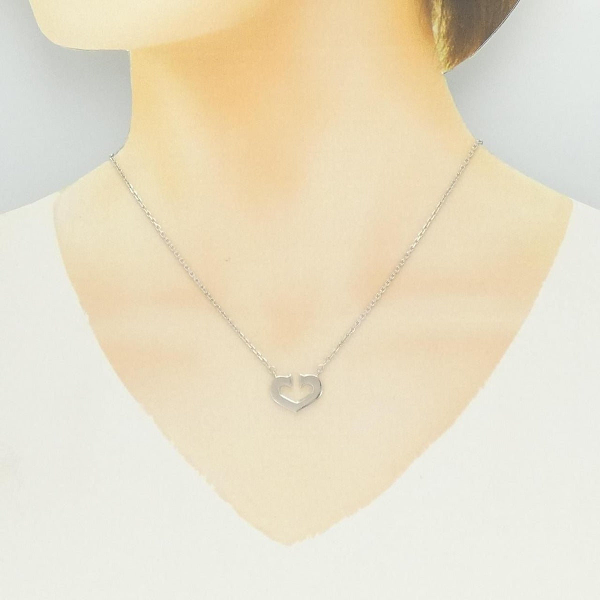 Cartier C Heart Size 40 Necklace — view 5