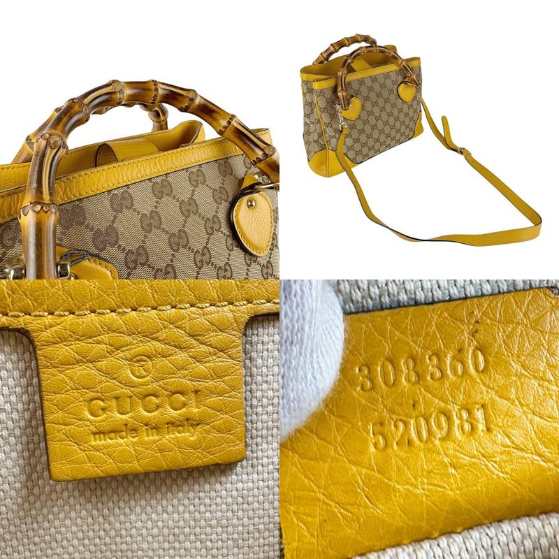 Gucci Shoulder Bag Handbag Bamboo 308860