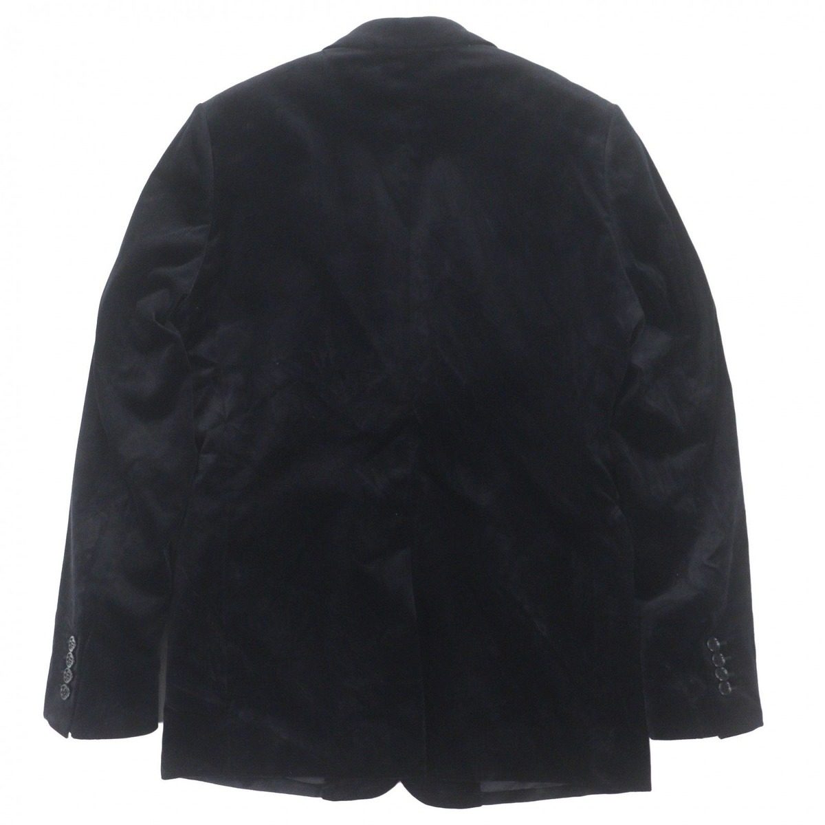 Dior Homme Logo Button Velour Single Jacket Tailored Black 46 — view 3
