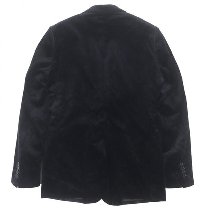 Dior Homme Logo Button Velour Single Jacket Tailored Black 46 — view 3