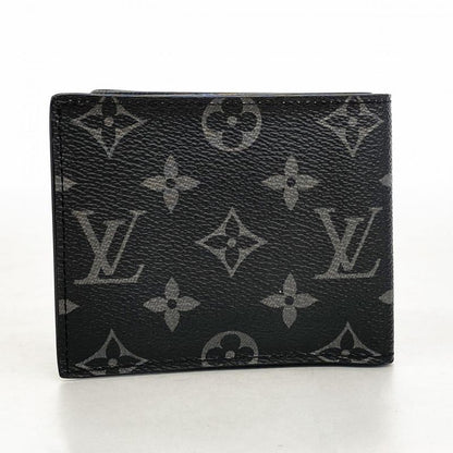Louis Vuitton Wallet Monogram Eclipse Portefeuille Marco NM M62545 Black Men's