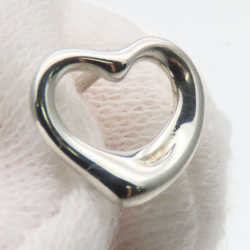 Tiffany & Co Earrings Open Heart 925 Silver Approx 1.7g Silver Elsa Peretti